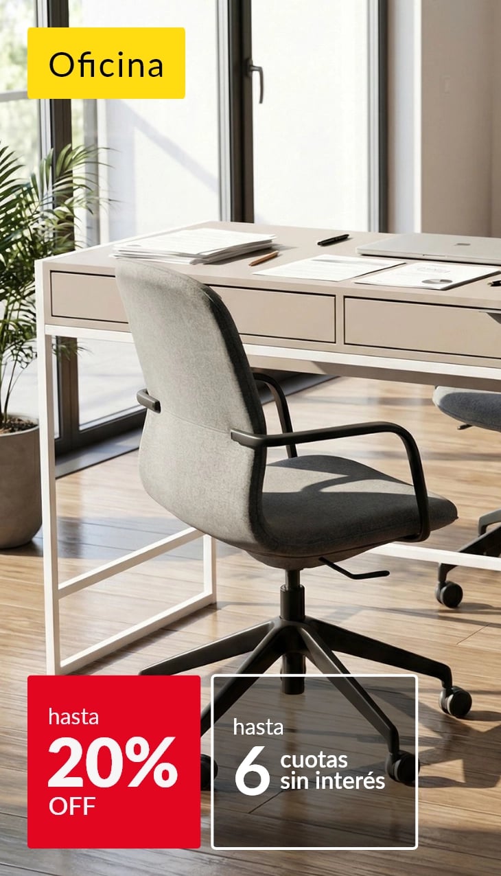 Muebles de oficina hasta 20% off