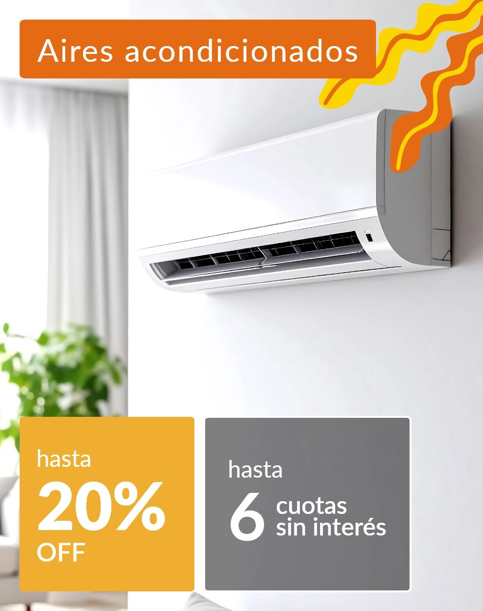 Aires acondicionados hasta 15% off