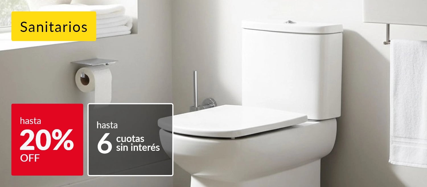 Sanitarios hasta 20% off