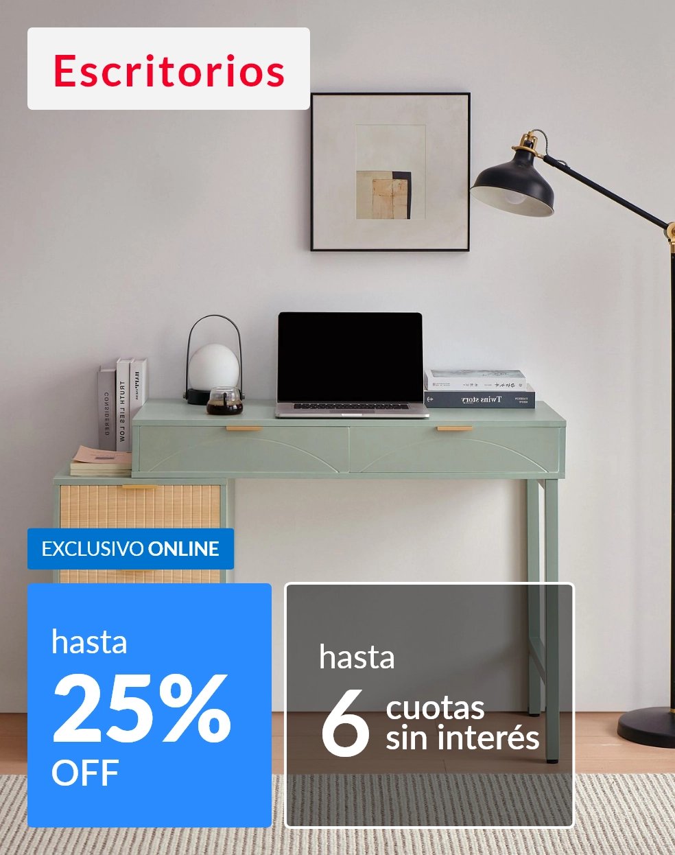 Escritorios hasta 25% off