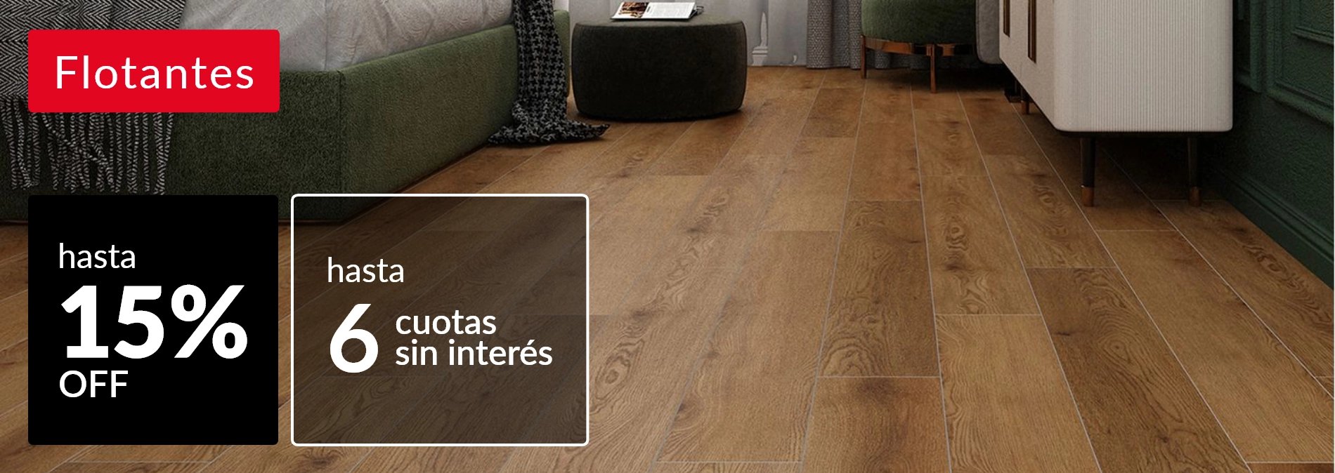Flotantes hasta 15% off