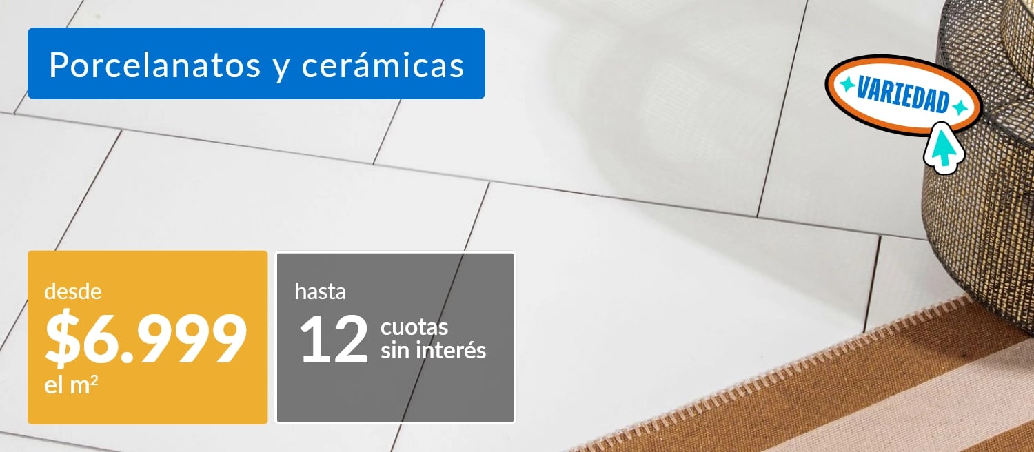 Porcelanatos y cerámicas desde $6.999m2