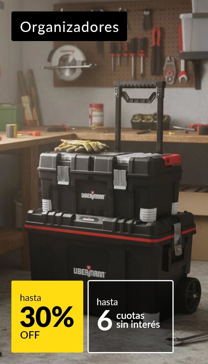 Organizadores de herramientas hasta 30% off