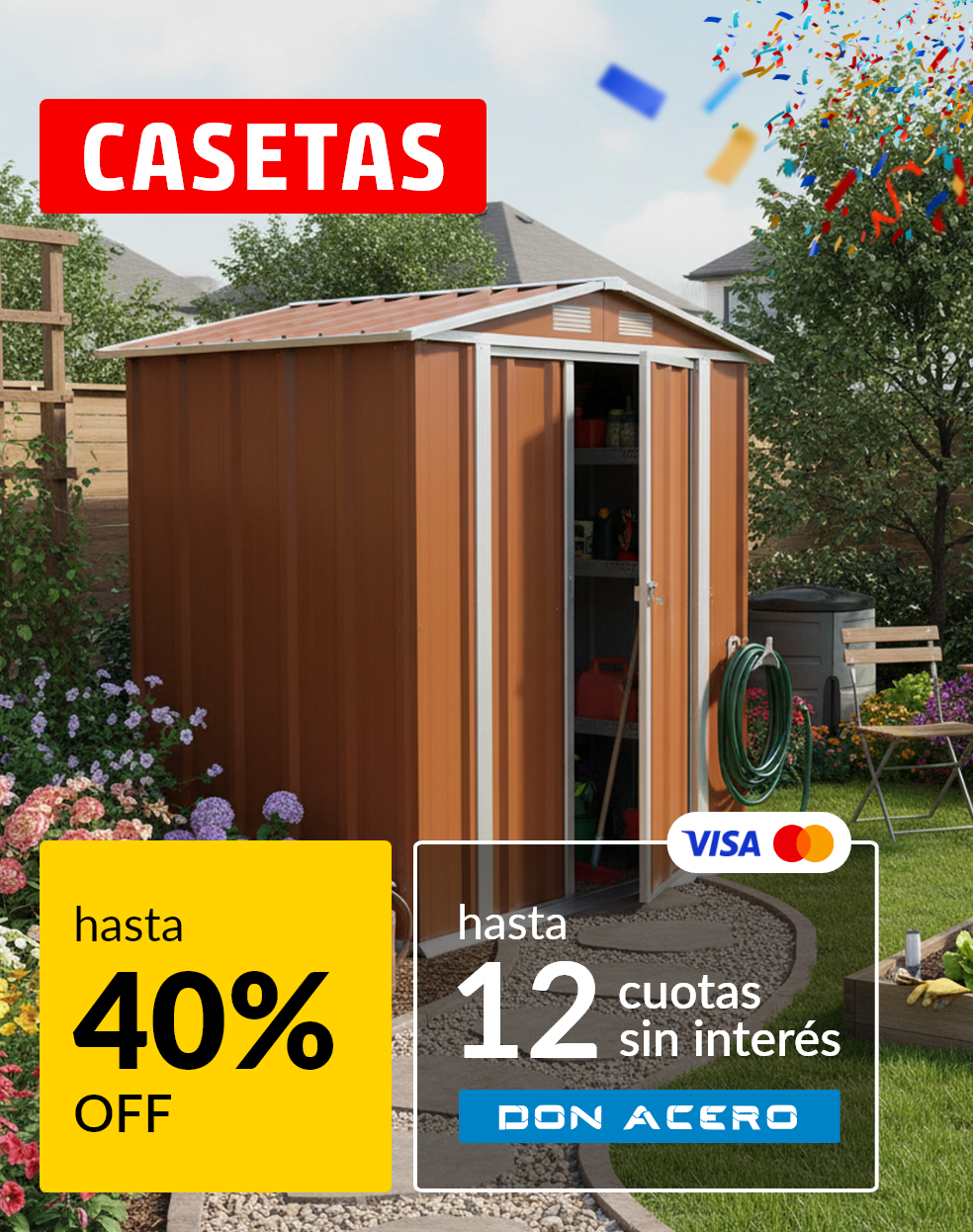 Casetas hasta 40% off