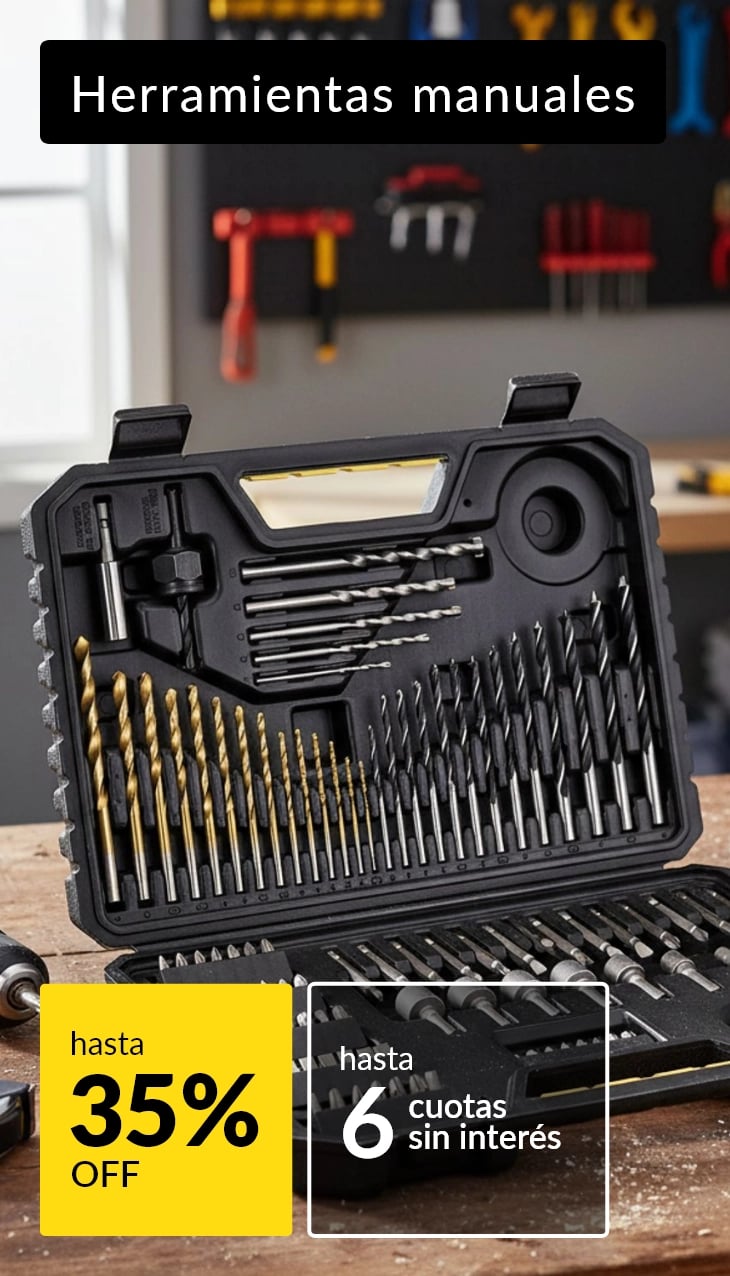 Herramientas manuales hasta 35% off