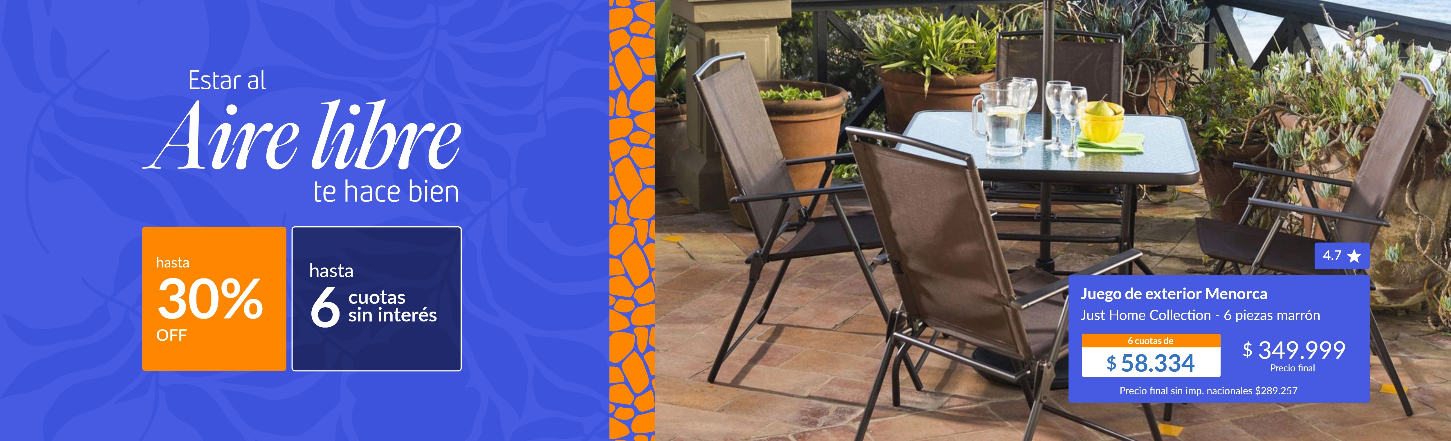 Aire libre hasta 30% off