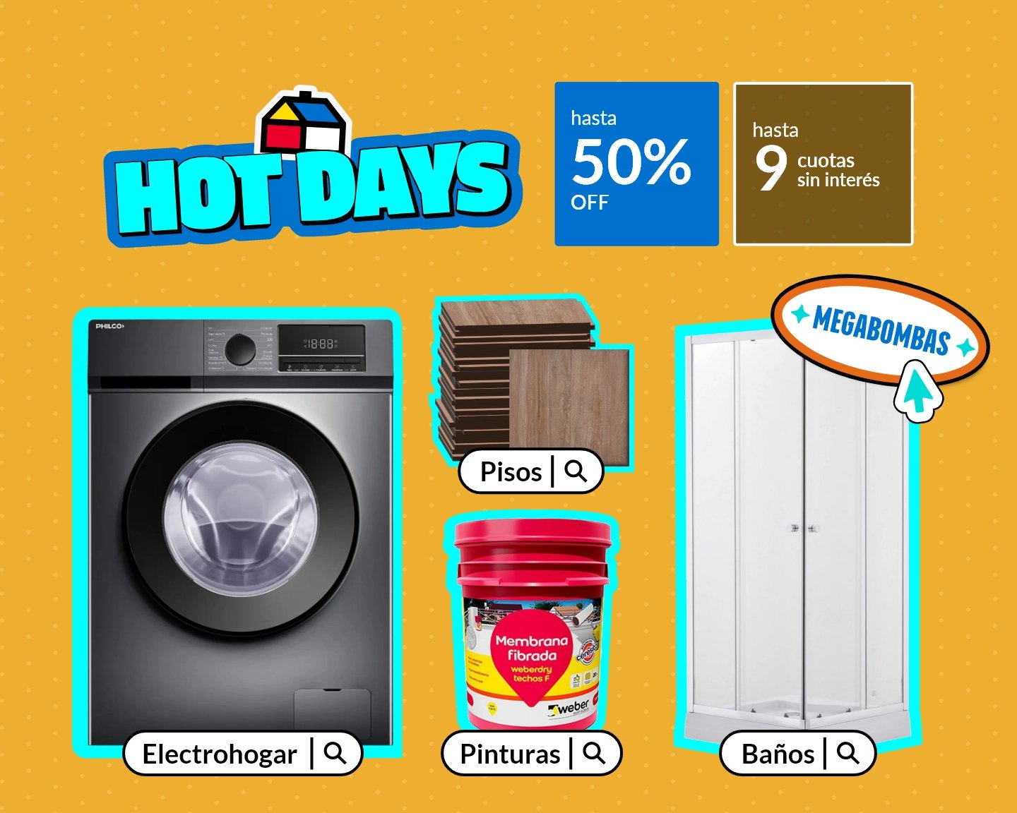 Megabombas hasta 50% off