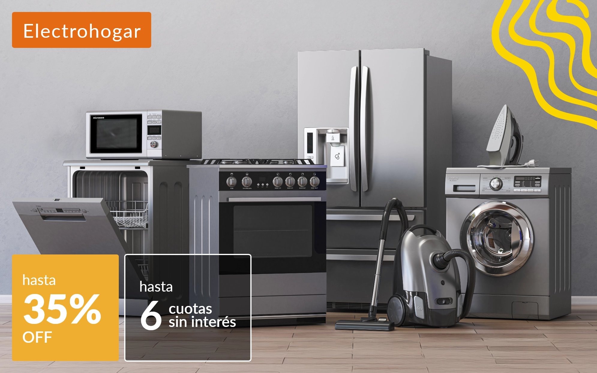 Electrohogar hasta 35% off