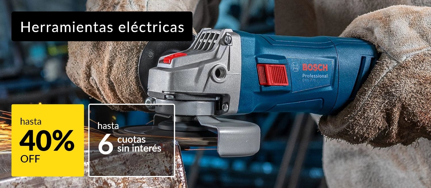 Herramientas eléctricas hasta 40% off