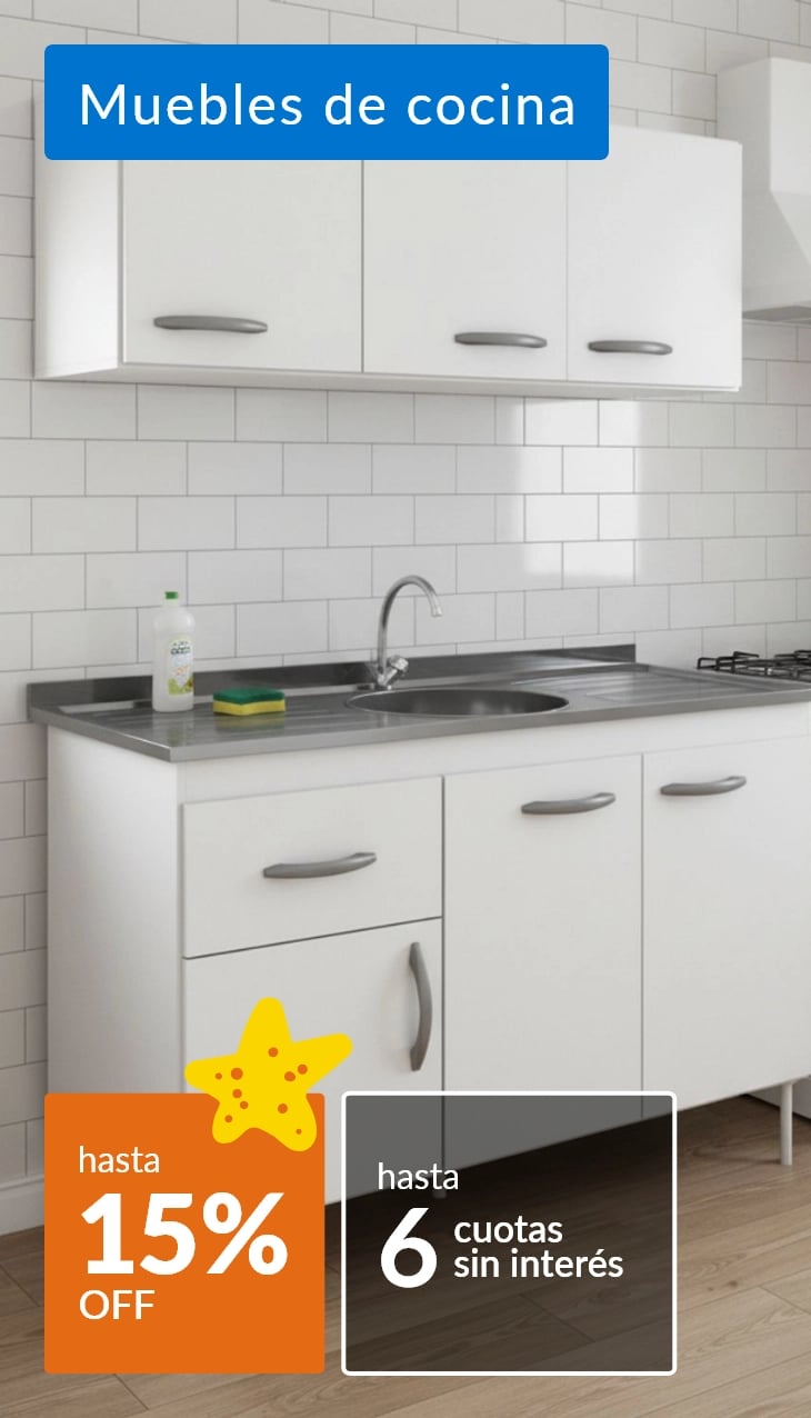 Muebles de cocina hasta 15% off