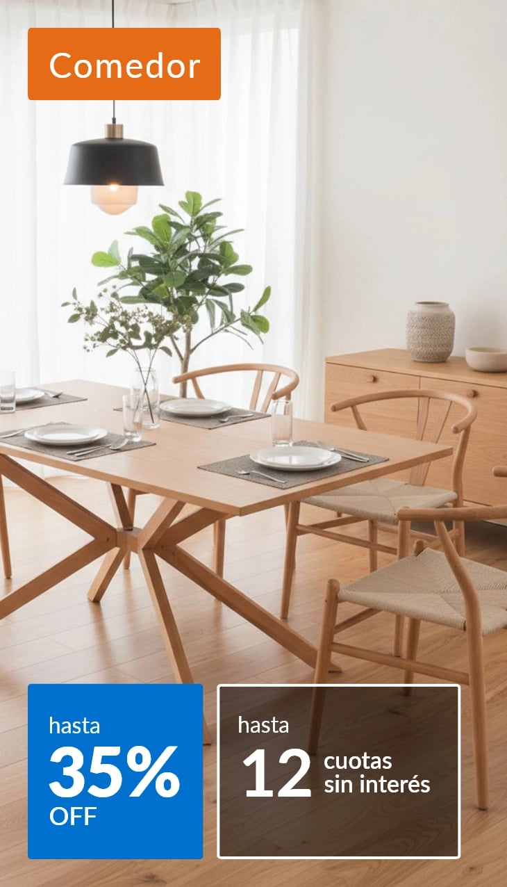 Muebles de comedor hasta 35% off