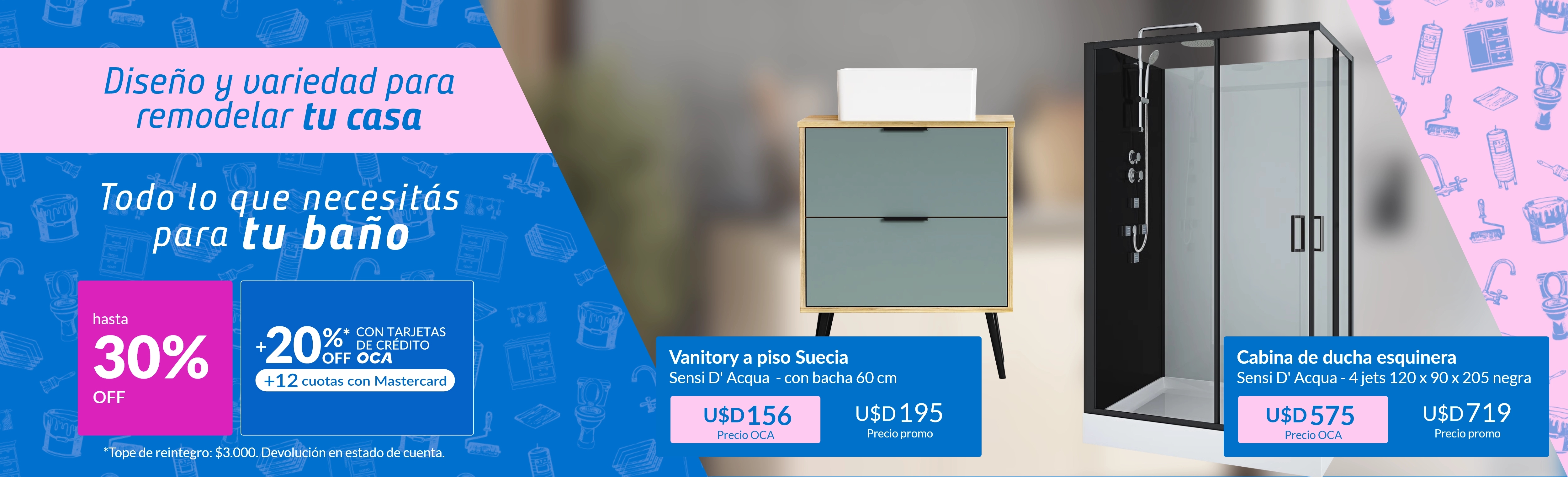 Terminaciones - baños hasta 30% off