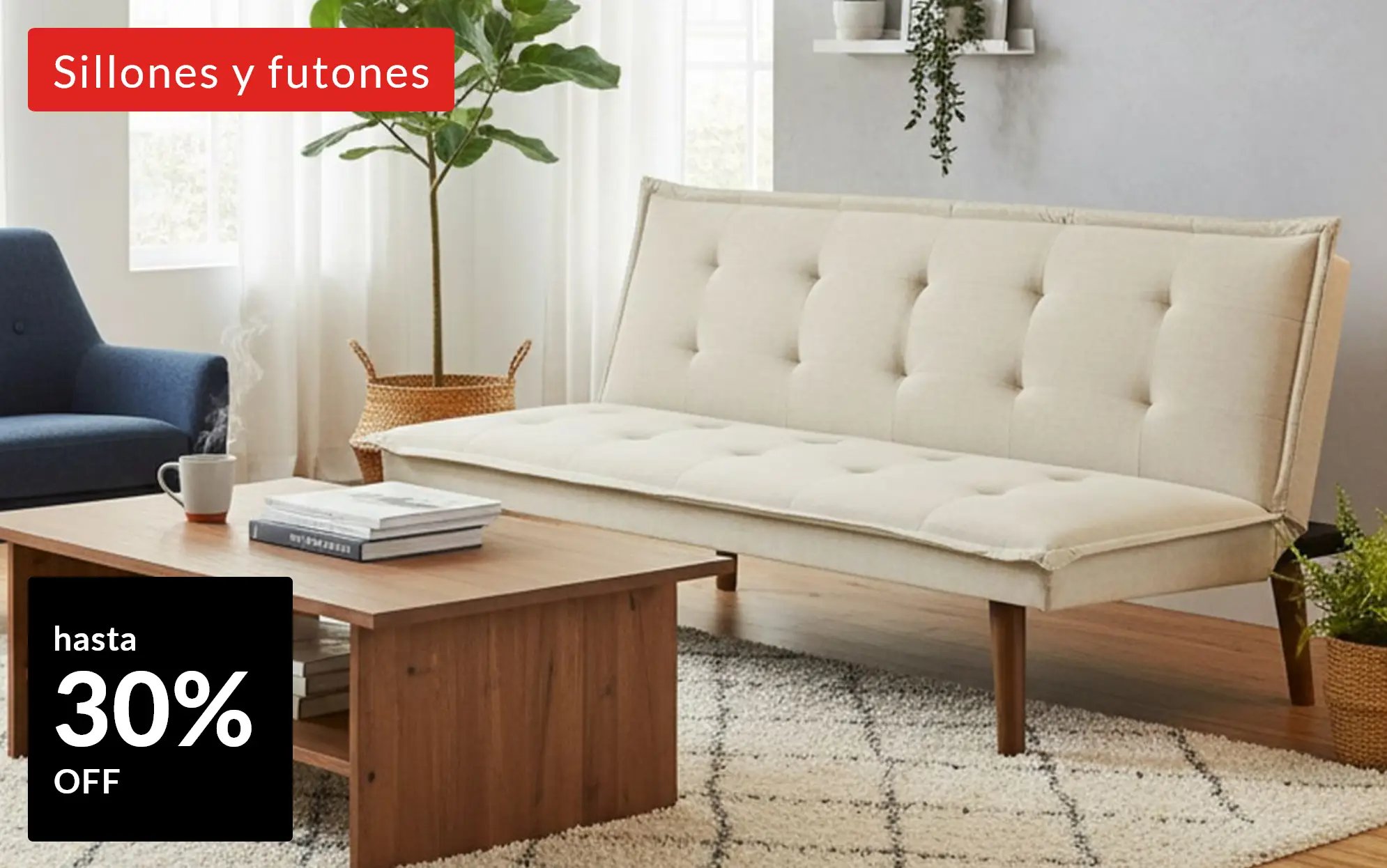 BlackWeek - Sillones y futones hasta 30% off
