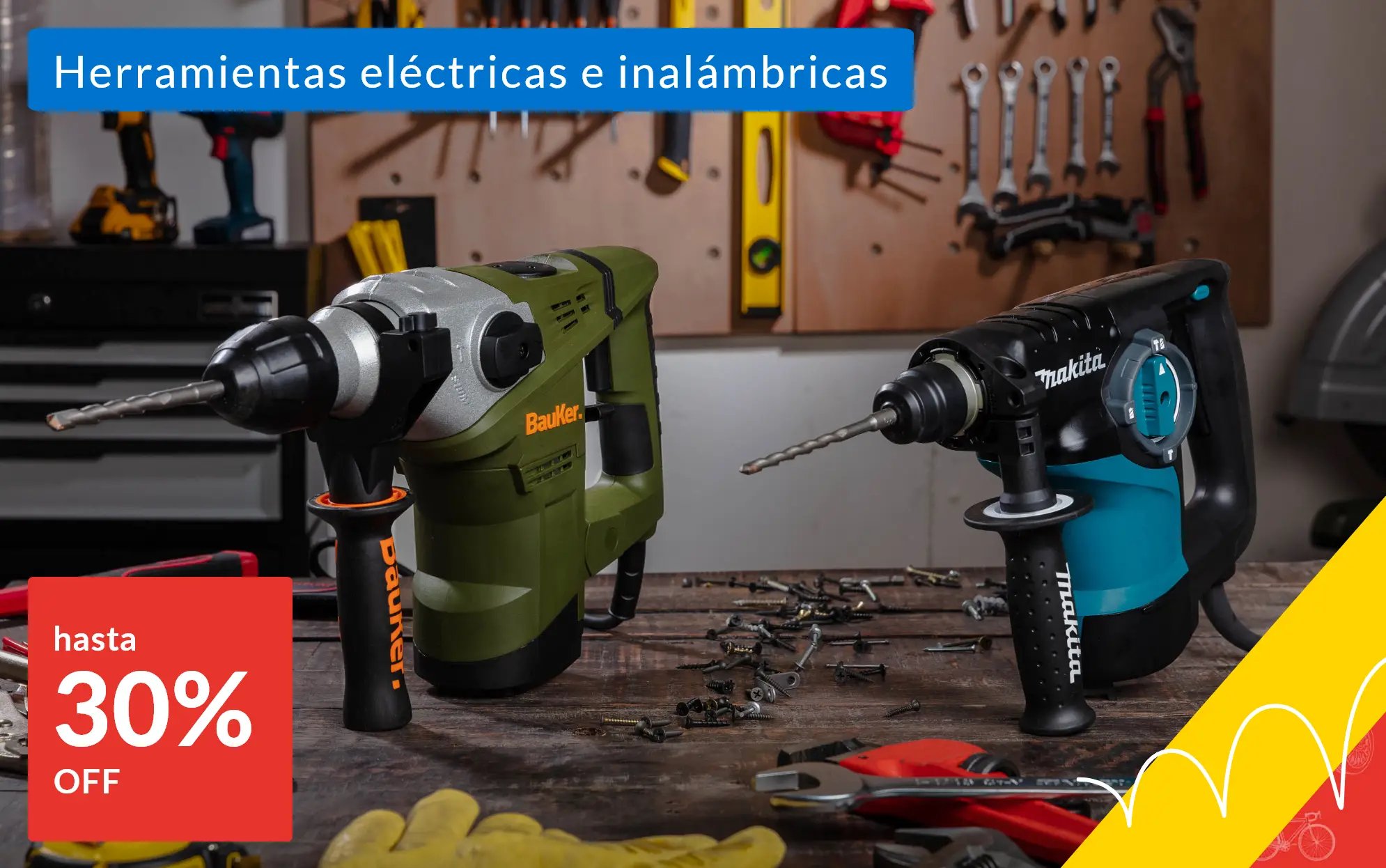 La juguetería de papá - Herramientas eléctricas e inalámbricas hasta 30% off