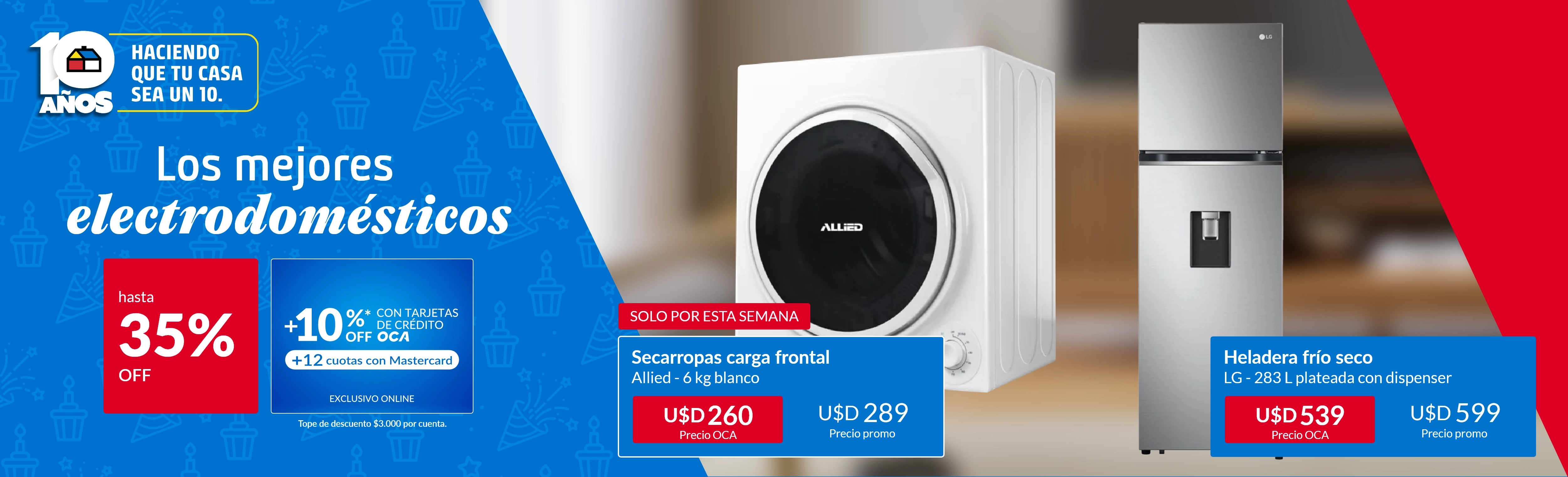 Aniversario - Electrodomésticos hasta 35% off 
