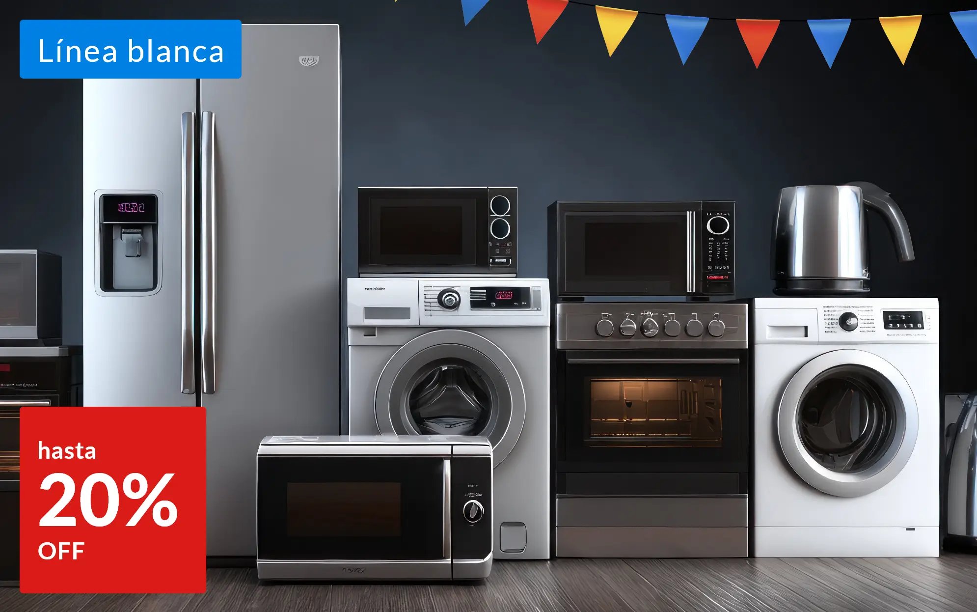 Aniversario - Línea blanca hasta 20% off