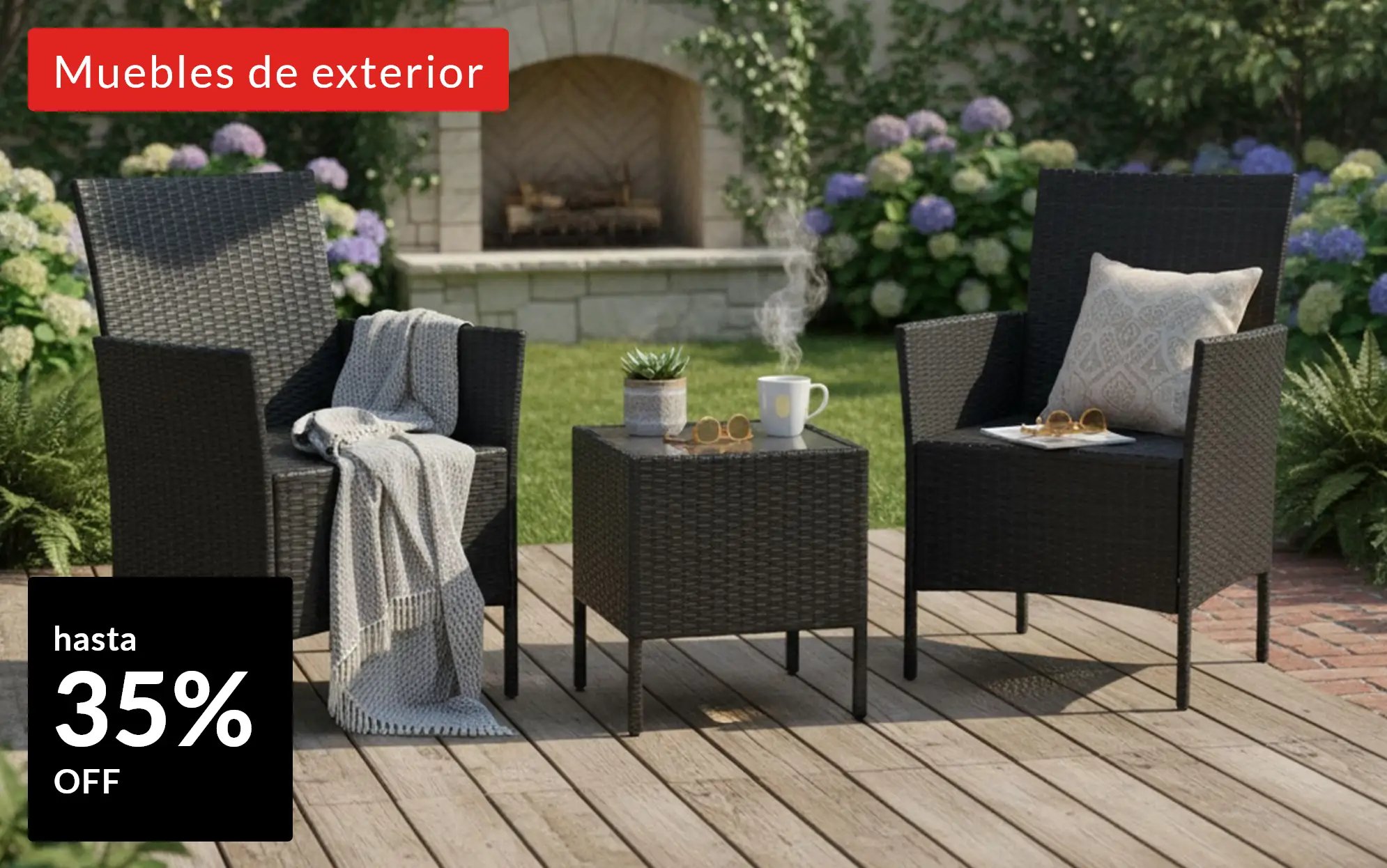 BlackWeek - Muebles de exterior hasta 35% off