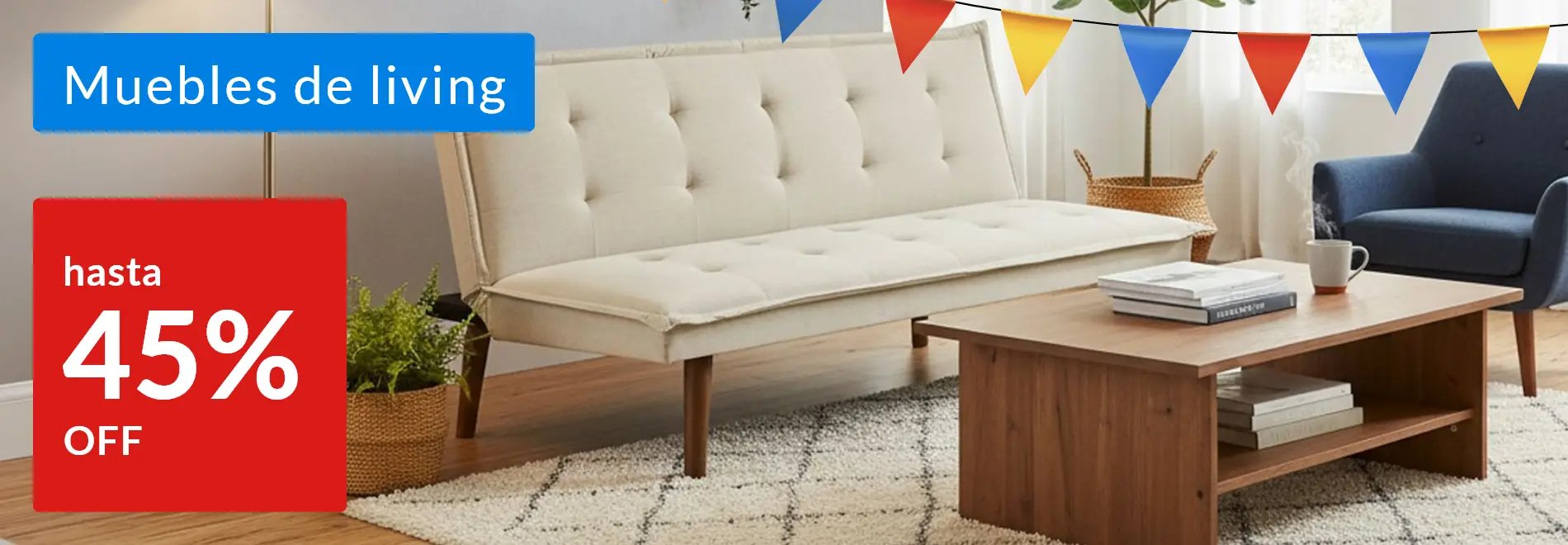 Aniversario - Muebles de living hasta 45% off