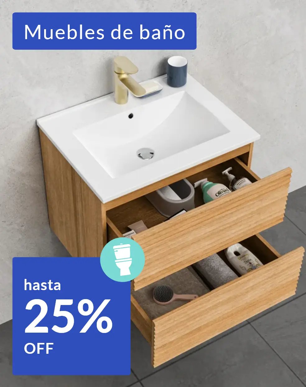 Esp. Renovación - Muebles de baño hasta 40% off