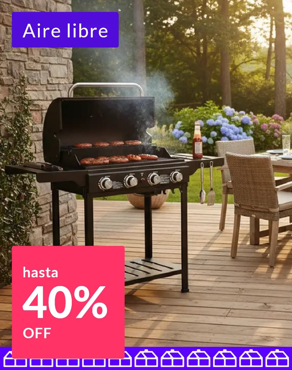 Aire libre hasta 40% off