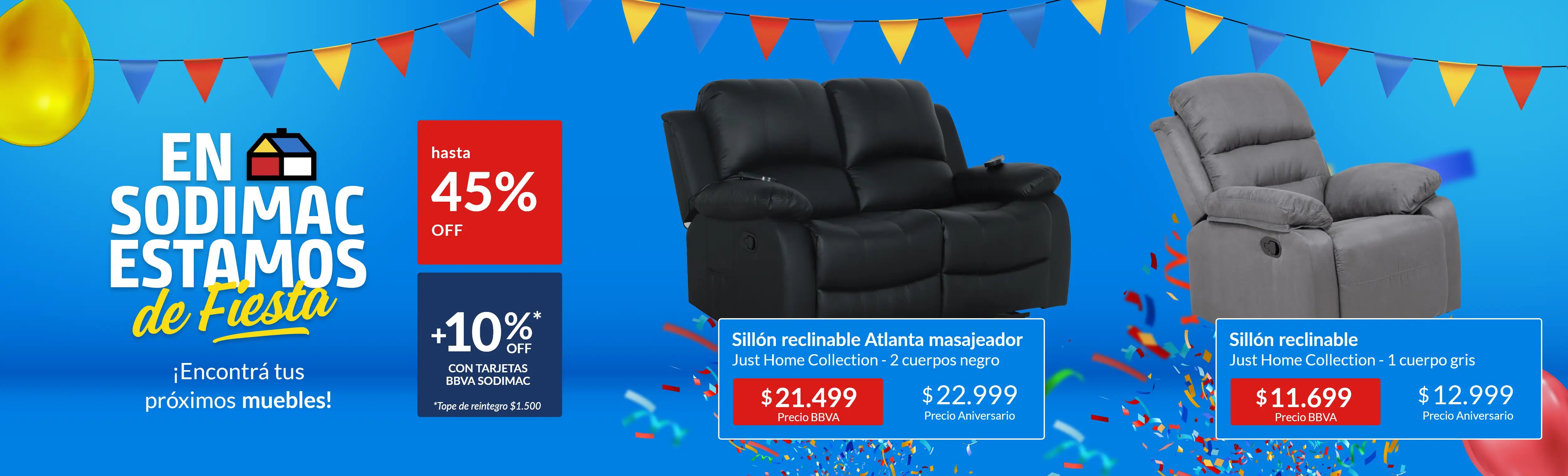 Aniversario - Muebles hasta 45% off