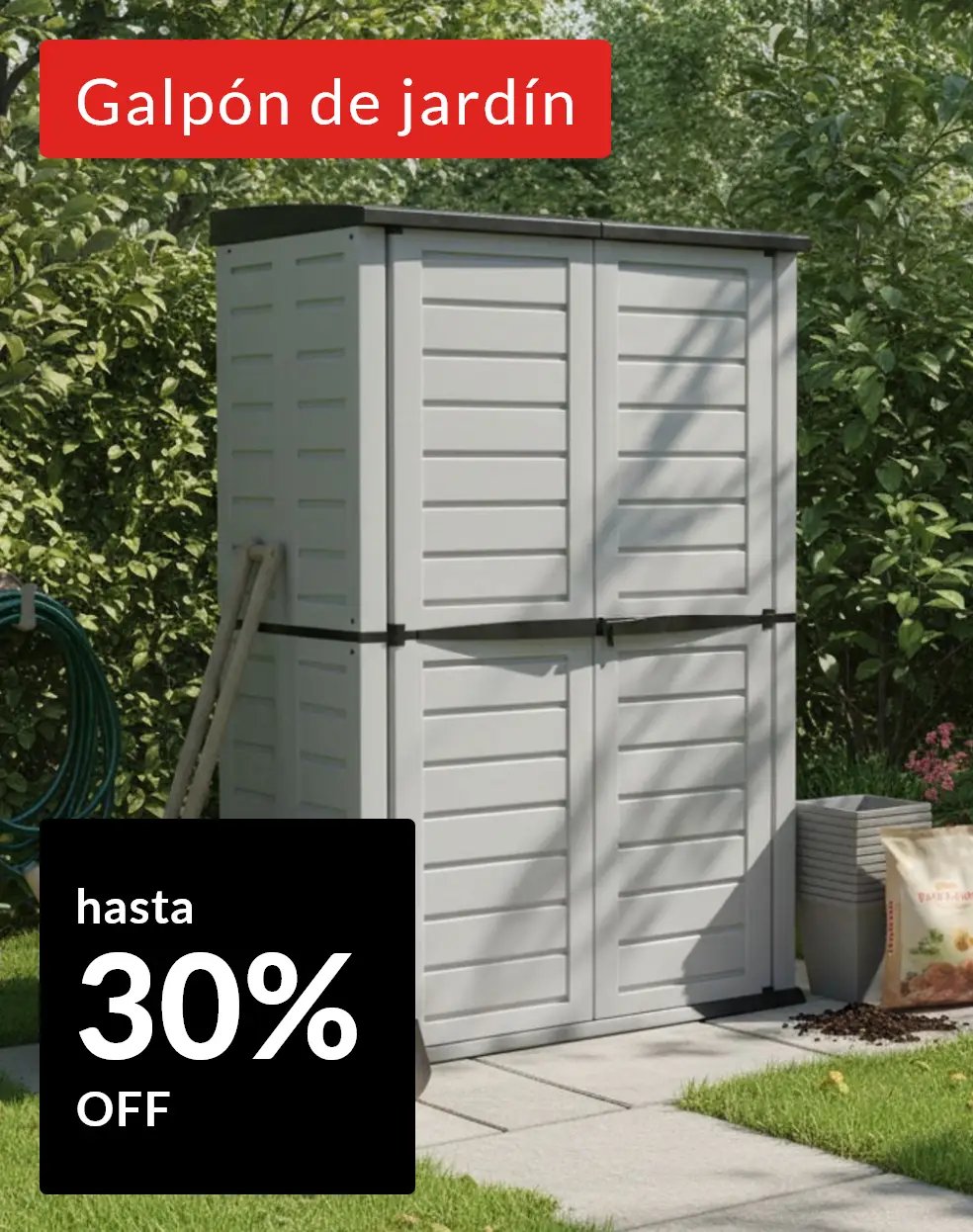 BlackWeek - Galpón de jardín hasta 30% off