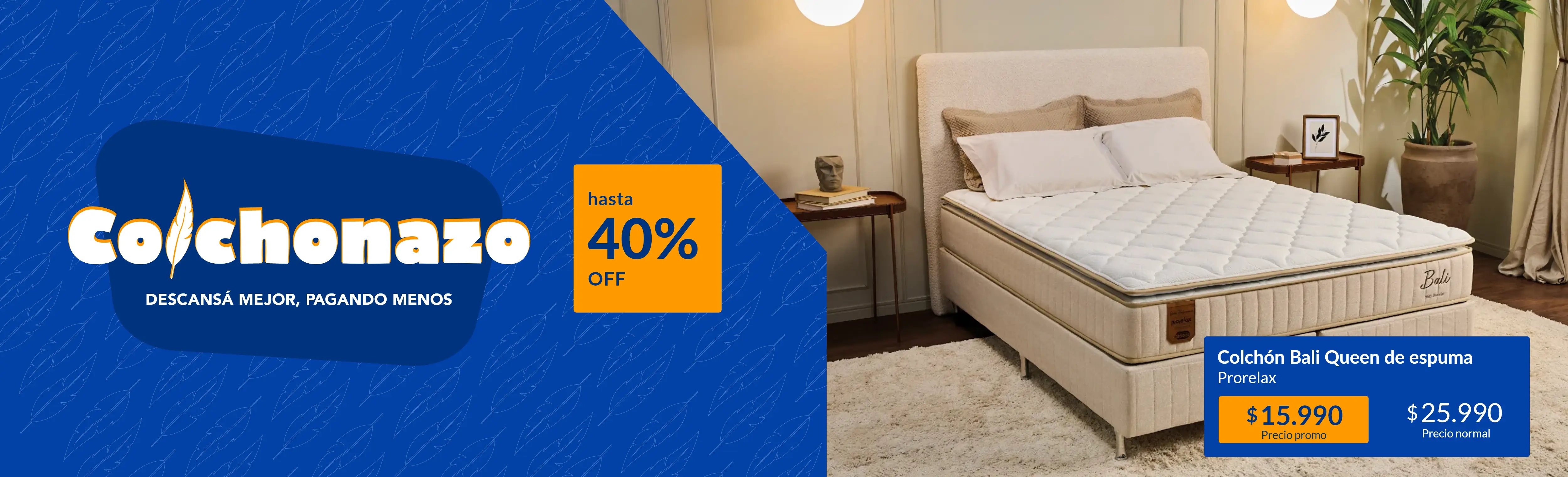 Colchonazo hasta 40% off