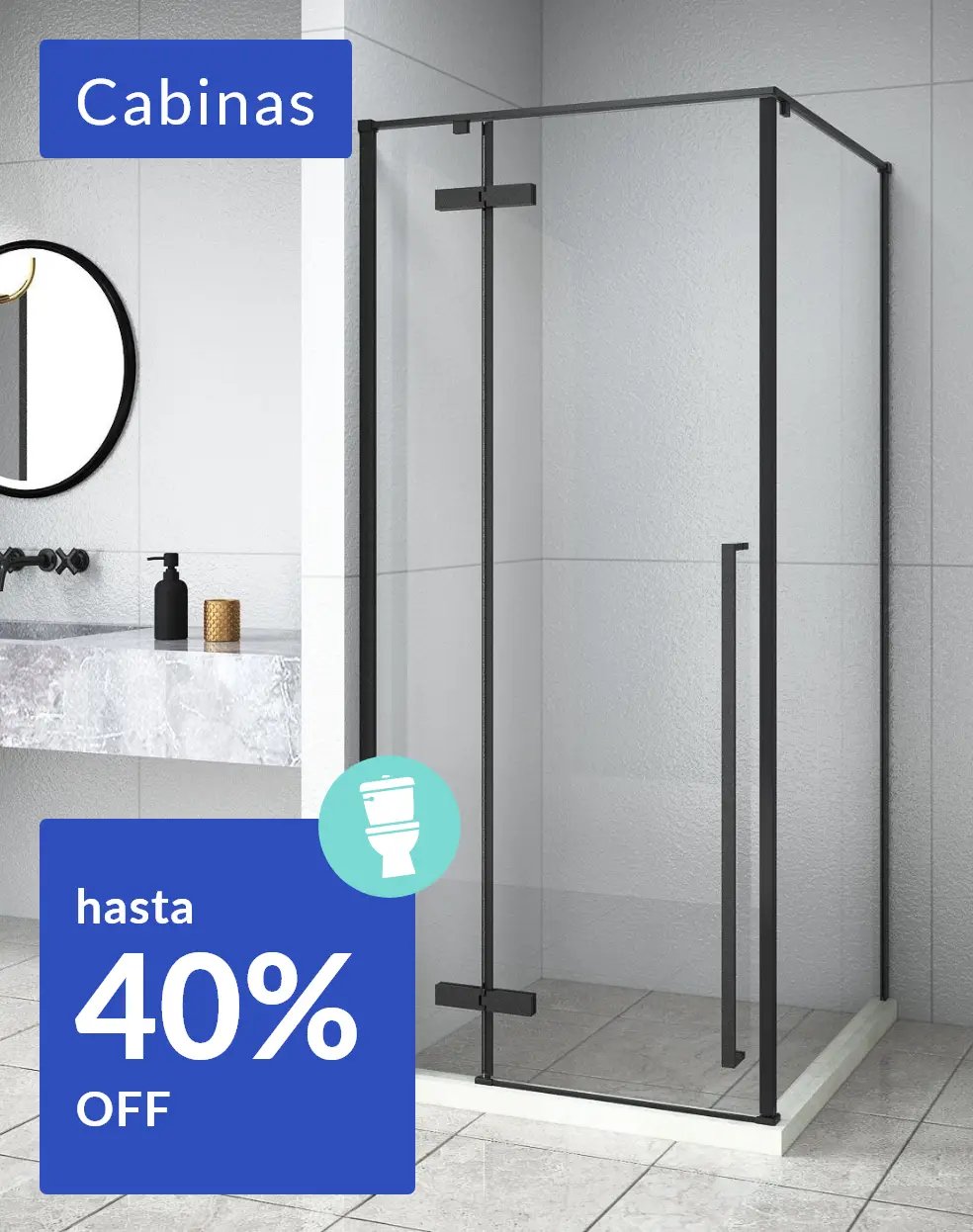 Cabinas hasta 40% off