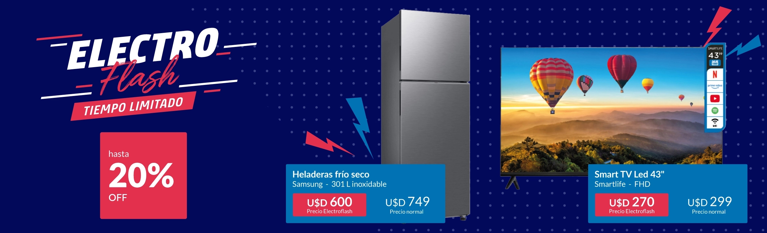 Electroflash hasta 20% off