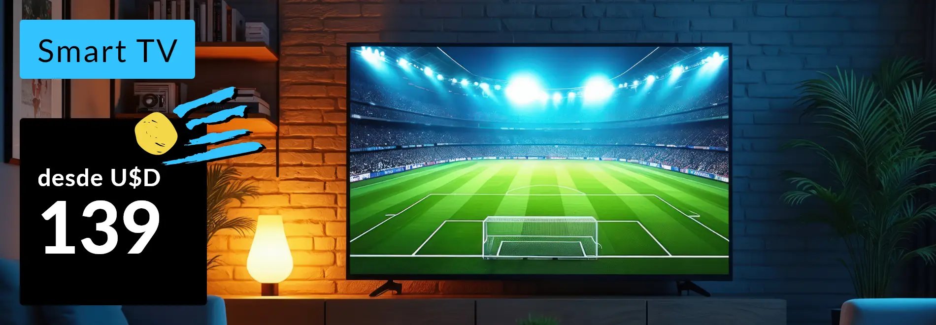 Smart Tv desde U$D 139
