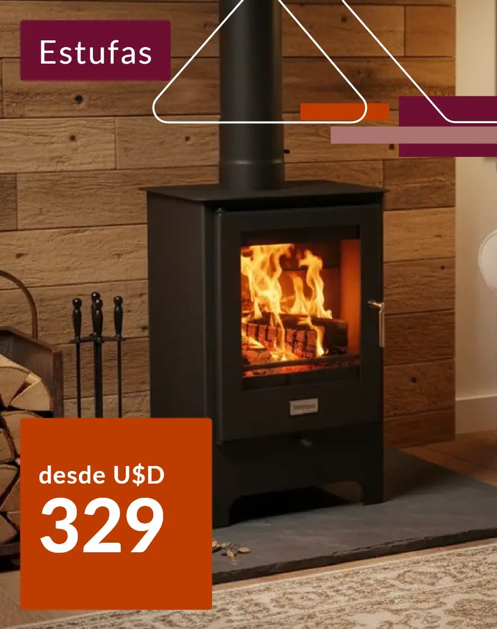 Climatización - Estufas desde U$D 329