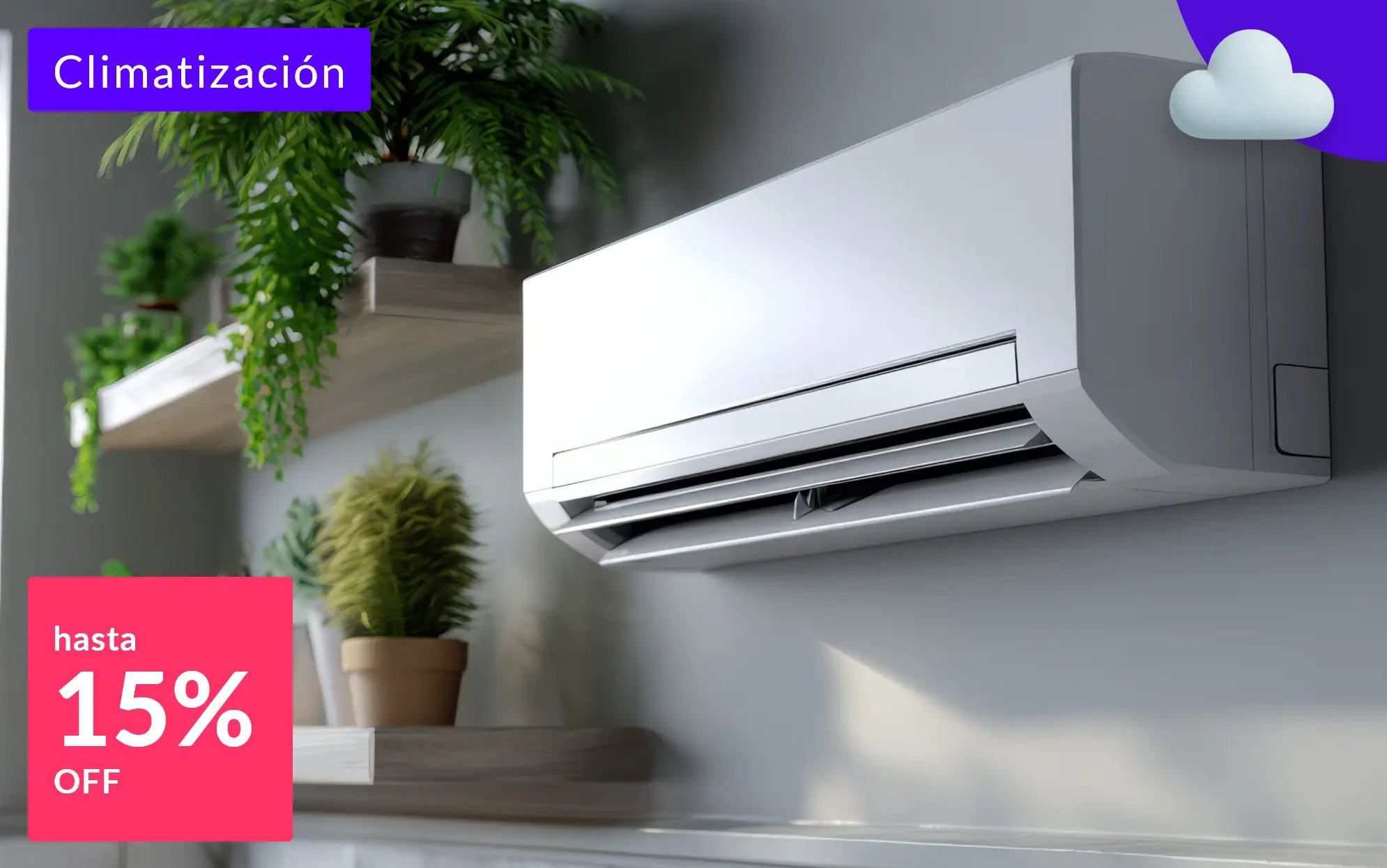 Climatización hasta 15% off