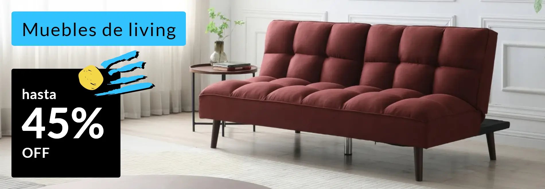 Muebles de living hasta 45% off