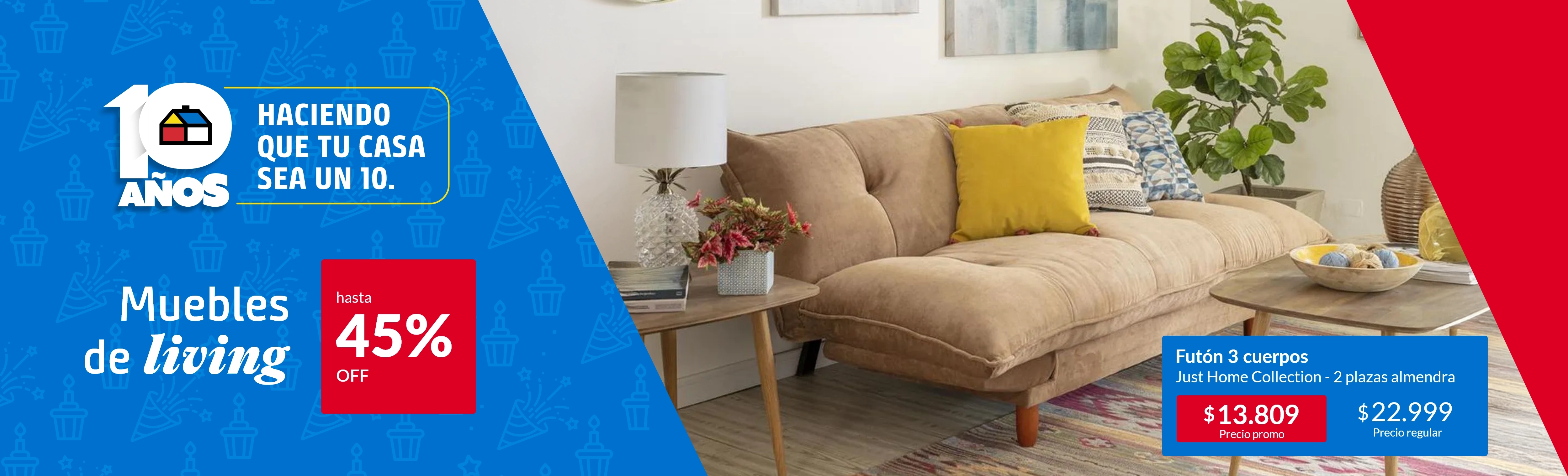 Aniversario - Muebles de living hasta 45% off