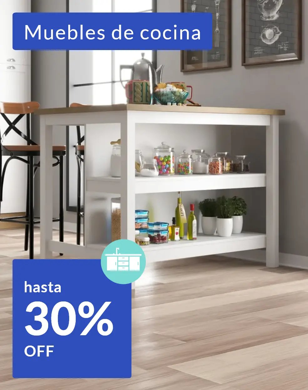  Esp. Renovación - Muebles de cocina hasta 30% off