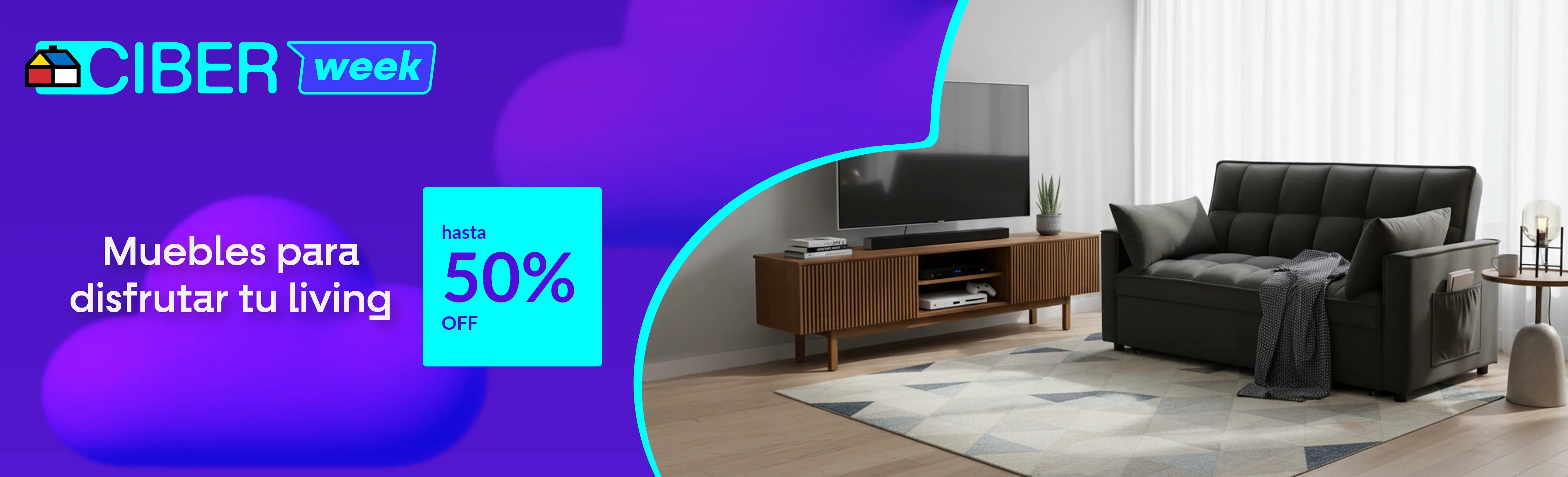 Muebles de living hasta 50% off