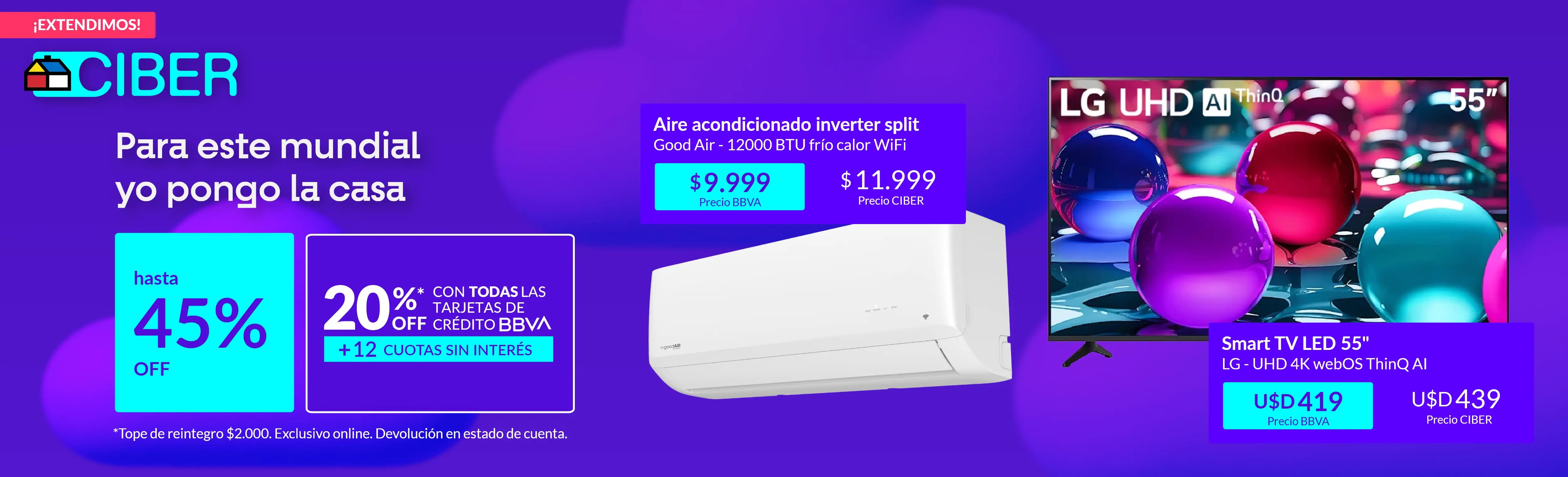 Para este mundial yo pongo la casa hasta 45% off