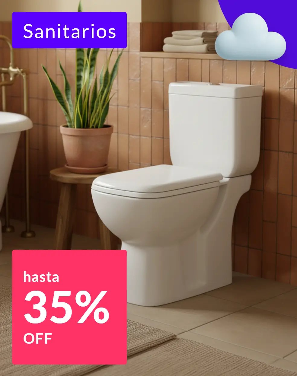 Sanitarios hasta 35% off