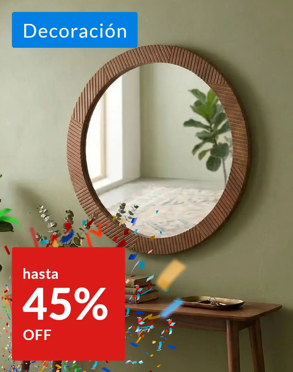Aniversario - Decoración hasta 45% off